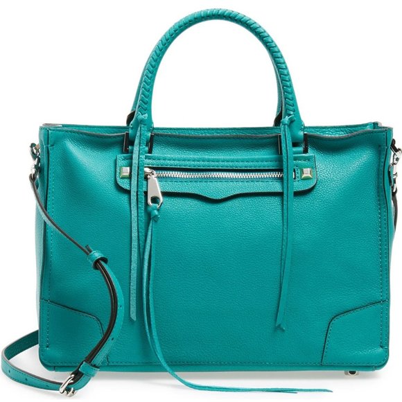 Rebecca Minkoff Handbags - REBECCA MINKOFF Regan Satchel in Sea Green, NEW!